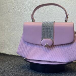 Sac à main couleur unique rose moins leger